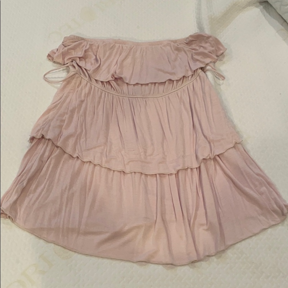Rue21 XL blush sleeveless layered top